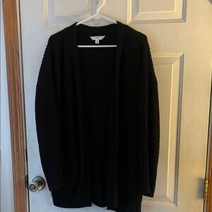 Time and Tru Black Cardigan Sweater